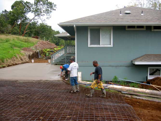 Cement Driveway Installation